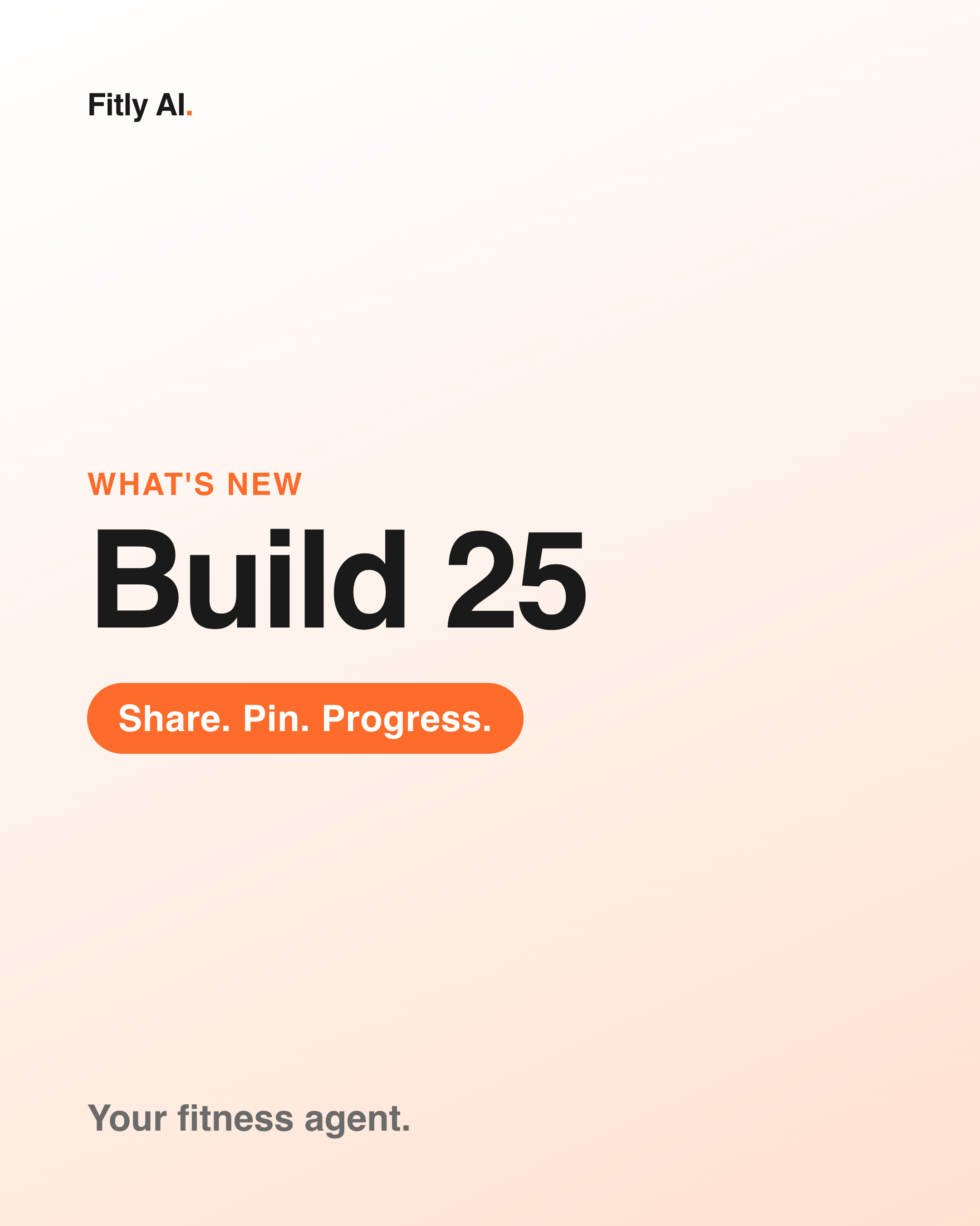 What's New in Fitly AI: Share Your Plans, Pinned Chats, and a Rebuilt Progress Tab